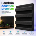 40 Pack Panel Acústico Lambrin 20x20x3.50 cm Espuma Acustikap
