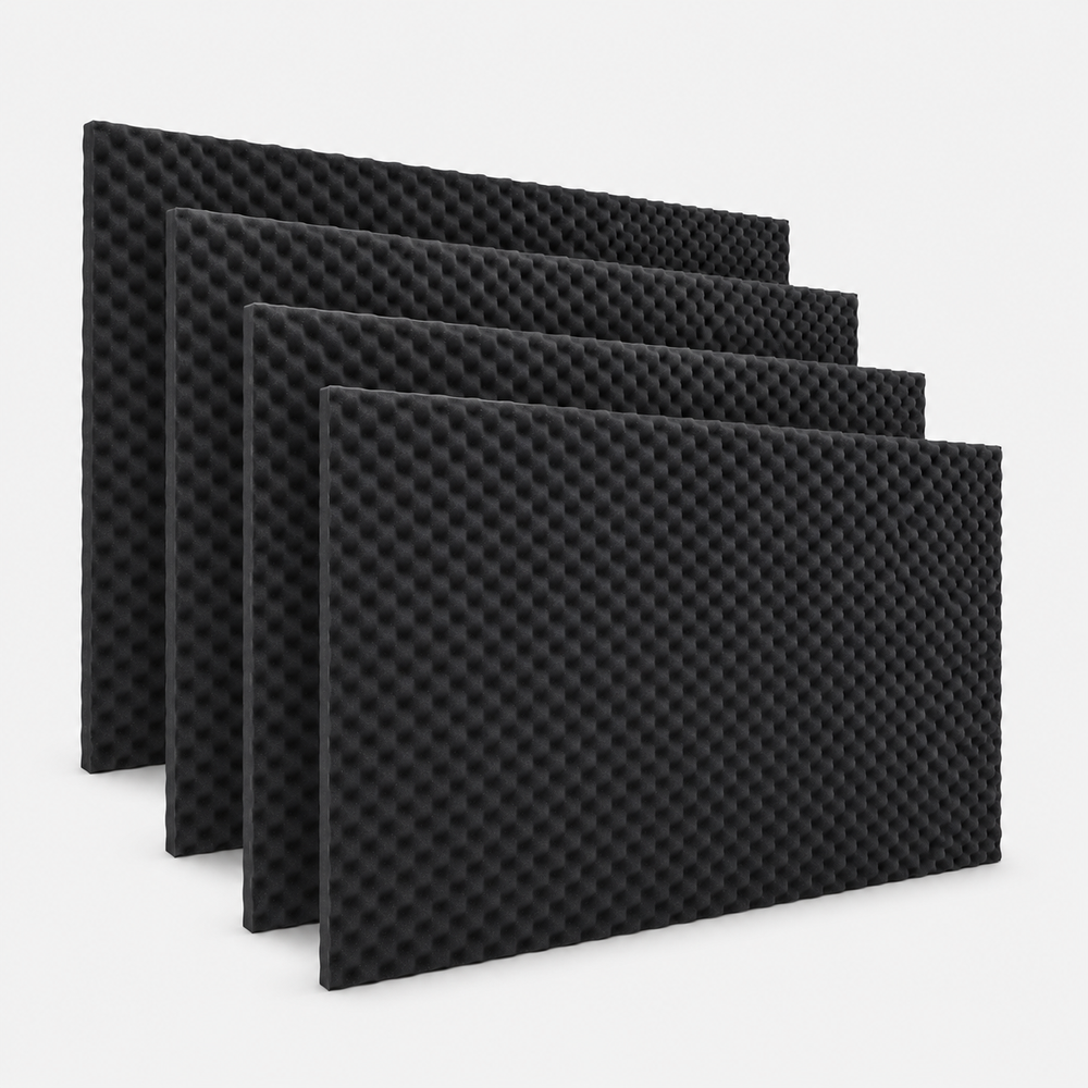 04 pack Panel Gigante Premium Ondulado 120x200 Cm Espuma Acústica