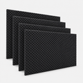 04 pack Panel Gigante Premium Ondulado 120x200 Cm Espuma Acústica