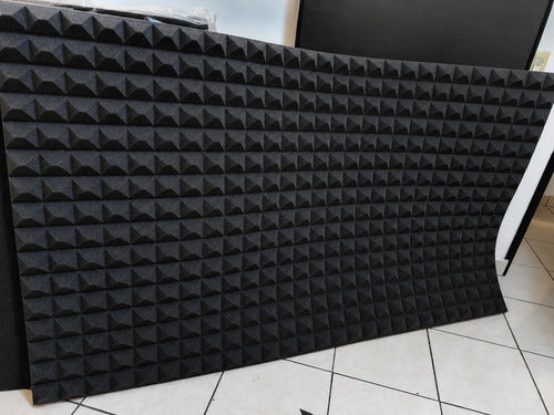 01 pza Panel Gigante Premium Piramidal 120x200x5 Cm Espuma Acústica