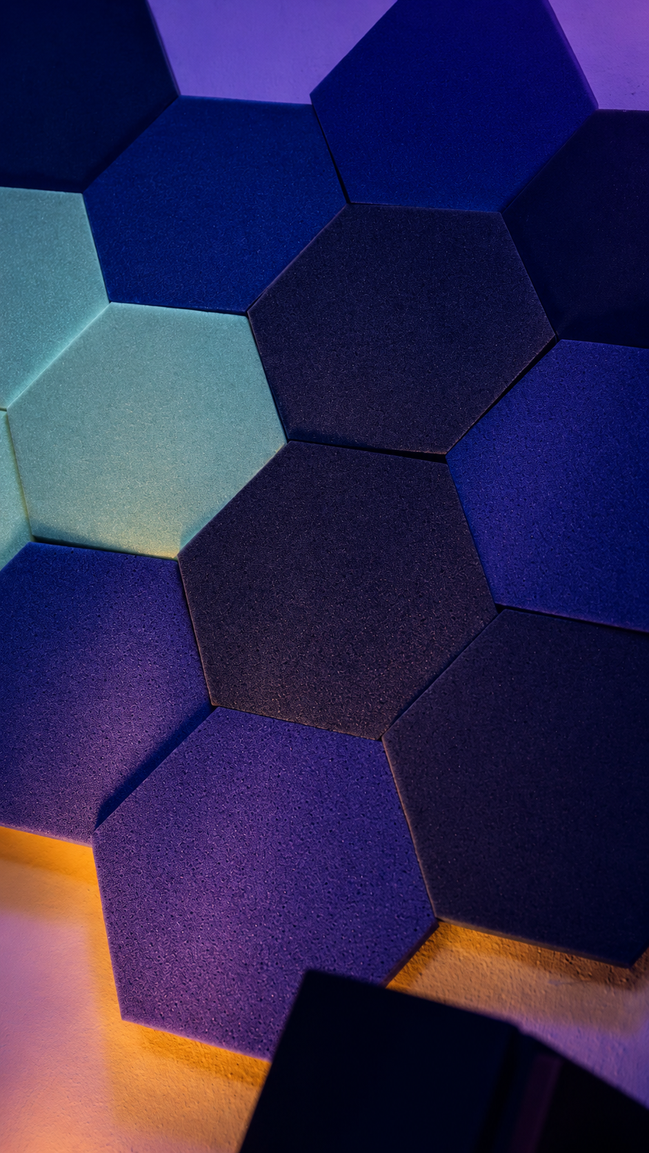 12 Pack Panel Hexagonal Premium 20x23x2.5cm Espuma Acústica