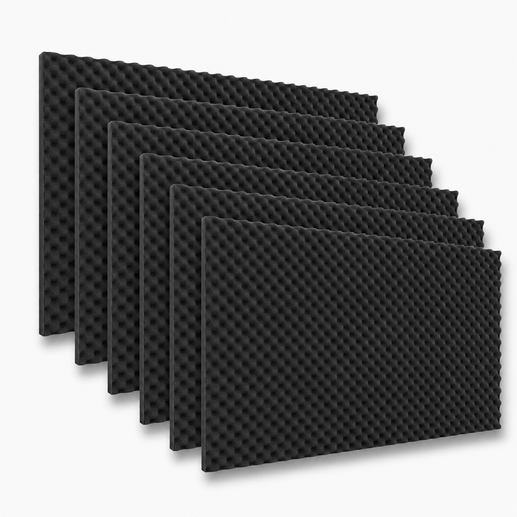 06 pack Panel Gigante Premium Ondulado 120x200 Cm Espuma Acústica