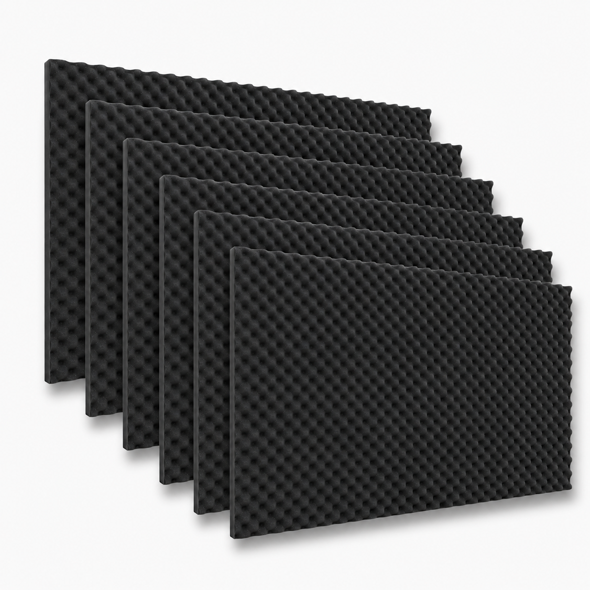 06 pack Panel Gigante Premium Ondulado 120x200 Cm Espuma Acústica