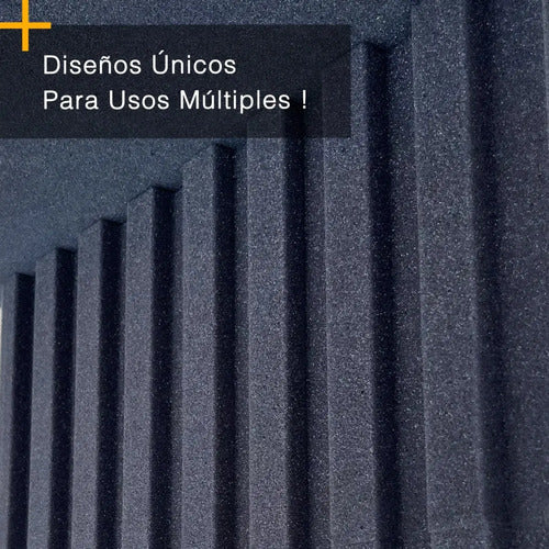 04 Pack Paneles Acústicos Lambrin Lineal 1m Acustikap Gris Oscuro