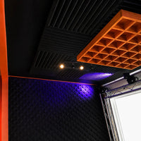 04 pack Panel Grande Premium Peine 60 X 60 X 05 Cm Espuma Acústica