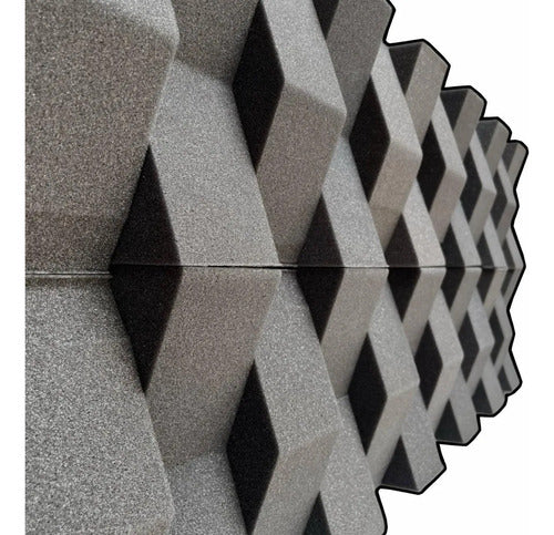 36 Paneles Acústicos cuña 3d 10 x 25 x 5.50 cm Decorativos Alta Densidad